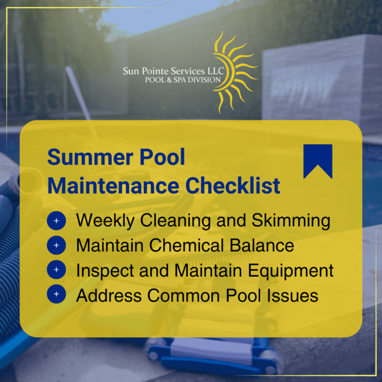 Summer Pool Maintenance Checklist | Sun Pointe Services