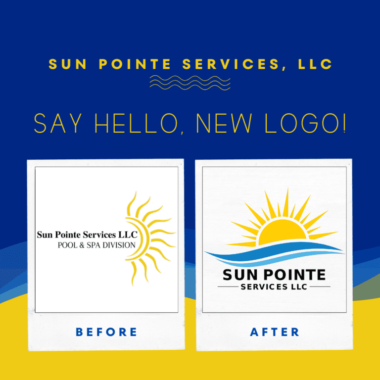 Before and After Look of Sun Pointe Services, LLC Logo